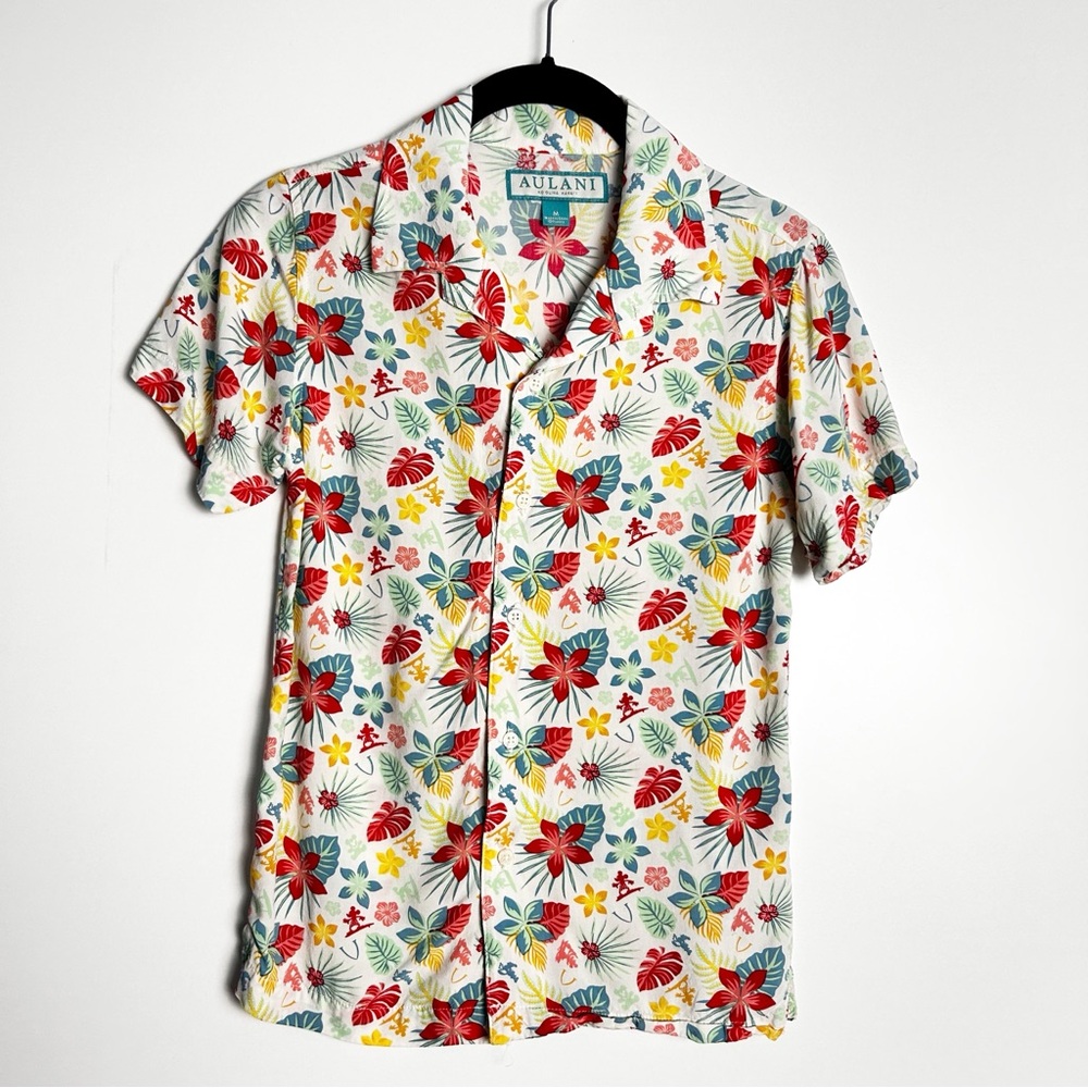 Disney aulani casual short sleeve button down